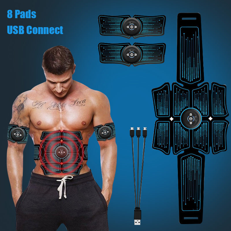 Ab Muscle Toner, Abdominal Stimulator, Toning Agent Exercise Equipment EMS, Abs Stimulator, Abdominal Belt Stimulator, Abdominal Toner Device for Muscles Device is Portable On the Go Fitness Sticker That Stimulates Muscle Au+hentic Sport Spot