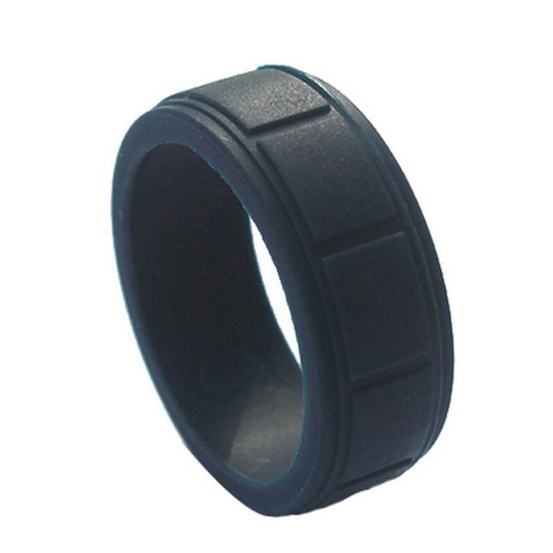 Silicon Wedding Band for Men Perfect for Fitness Activities 2.5mm Thick Au+hentic Sport Spot