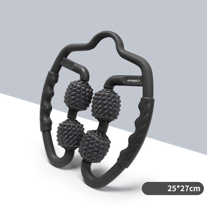 4 Point Muscle Roller, Muscle Massager Trigger Point Muscle Roller for Calves, Leg, Arms, Relieving Tension, relaxation, for athletes, for stiffness, Stiffness and Tight muscle Relaxer 360° Trigger Point, Deep Muscle Massage Au+hentic Sport Spot