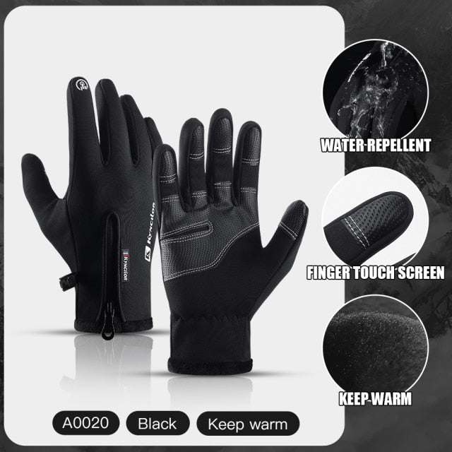 ThermoFlex Sport Gloves: Warm Touch Screen Full Finger Gloves for Winter Outdoor Sports, Running, Gym, and Fitness, Suitable for Both Men and Women Au+hentic Sport Spot