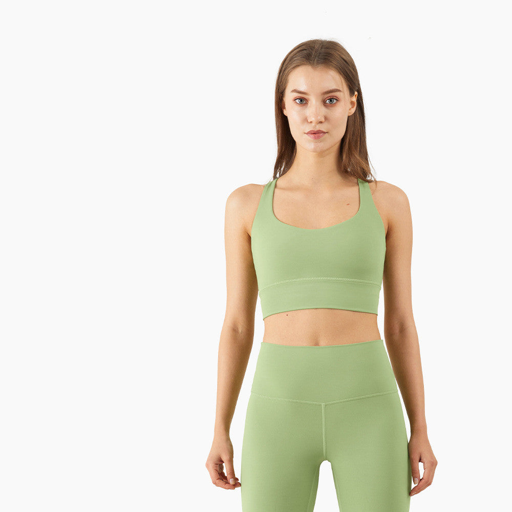 Cross Back Sports Push Up Shape Yoga Bra Au+hentic Sport Spot