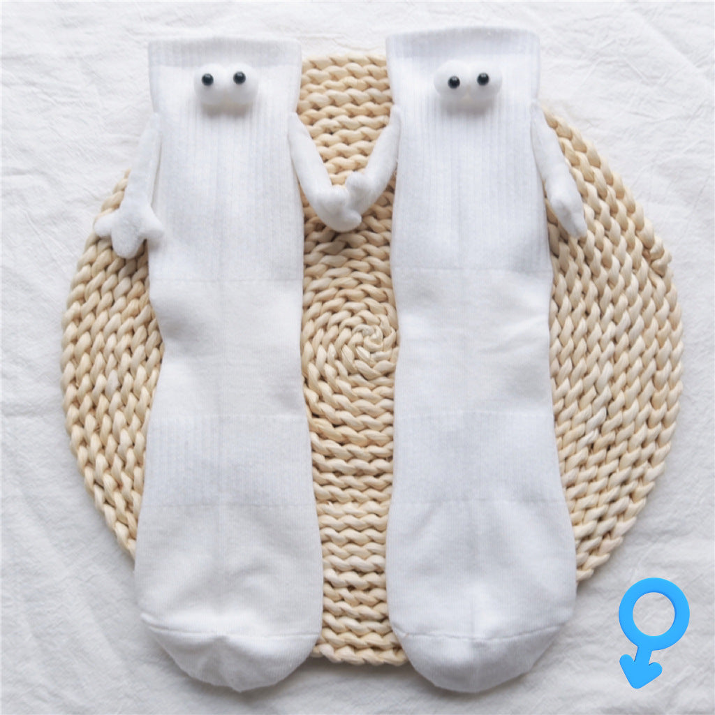 Magnetic Suction Hand In Hand Couple Socks Cartoon Lovely Breathable Comfortable Socks For Women Holding Hands Sock Au+hentic Sport Spot