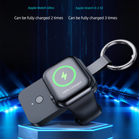 Portable 1000mAh Magnetic Watch Power Bank Keychain Wireless Charger Au+hentic Sport Spot