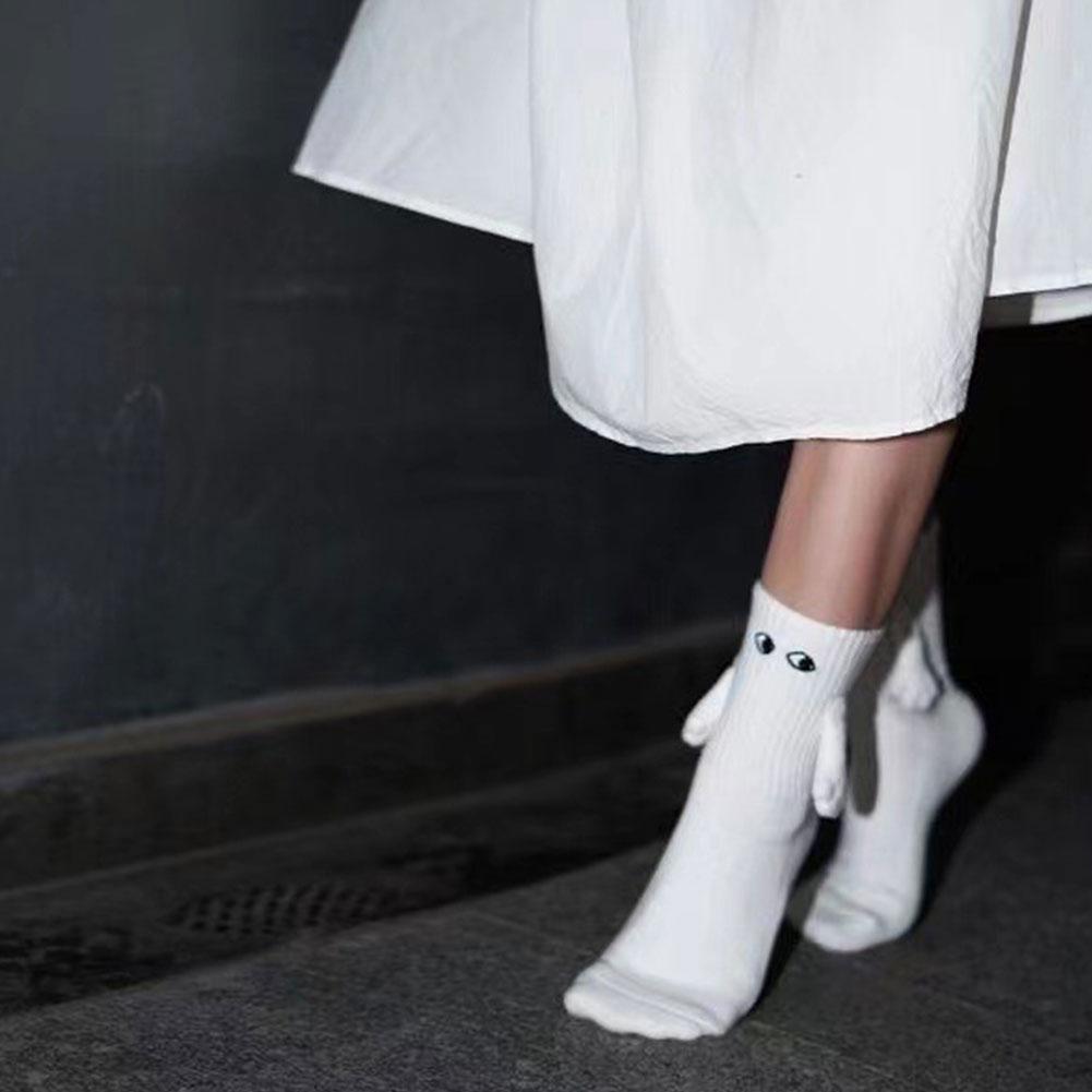 Magnetic Suction Hand In Hand Couple Socks Cartoon Lovely Breathable Comfortable Socks For Women Holding Hands Sock Au+hentic Sport Spot
