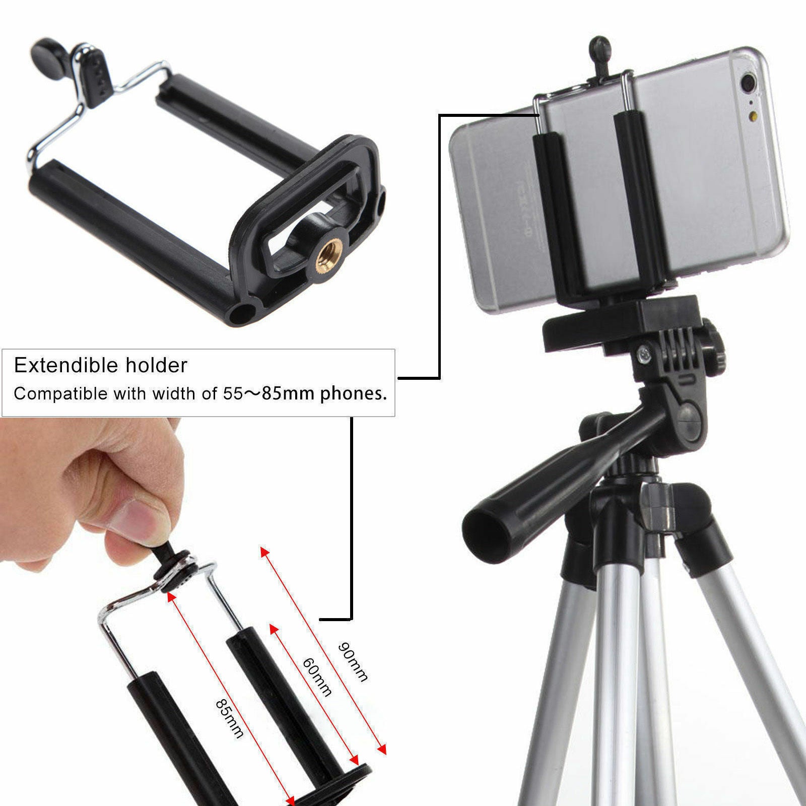 Professional Camera Tripod Stand Holder Mount For Cell Phone, Portable Tripod, Mobile Phone Live Stream Holder, Camera Tripod Au+hentic Sport Spot