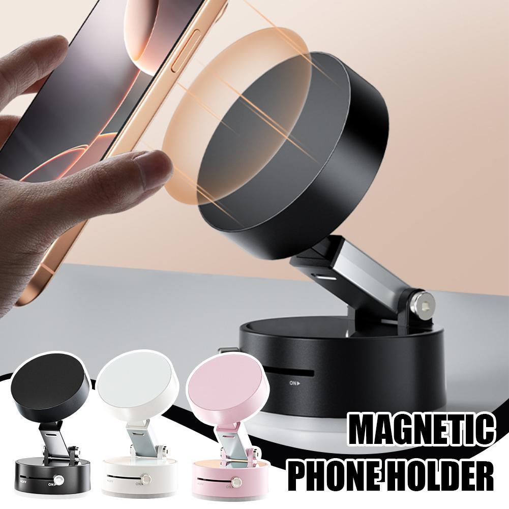 Foldable Magnetic Vacuum Car Phone Holder Foldable Suction Cup With Suction Cup Hands-Free Navigation For Smart Phone Au+hentic Sport Spot
