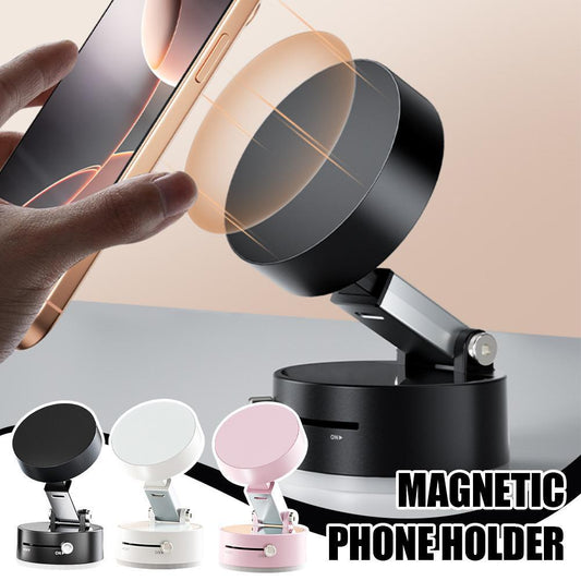Foldable Magnetic Vacuum Car Phone Holder Foldable Suction Cup With Suction Cup Hands-Free Navigation For Smart Phone Au+hentic Sport Spot