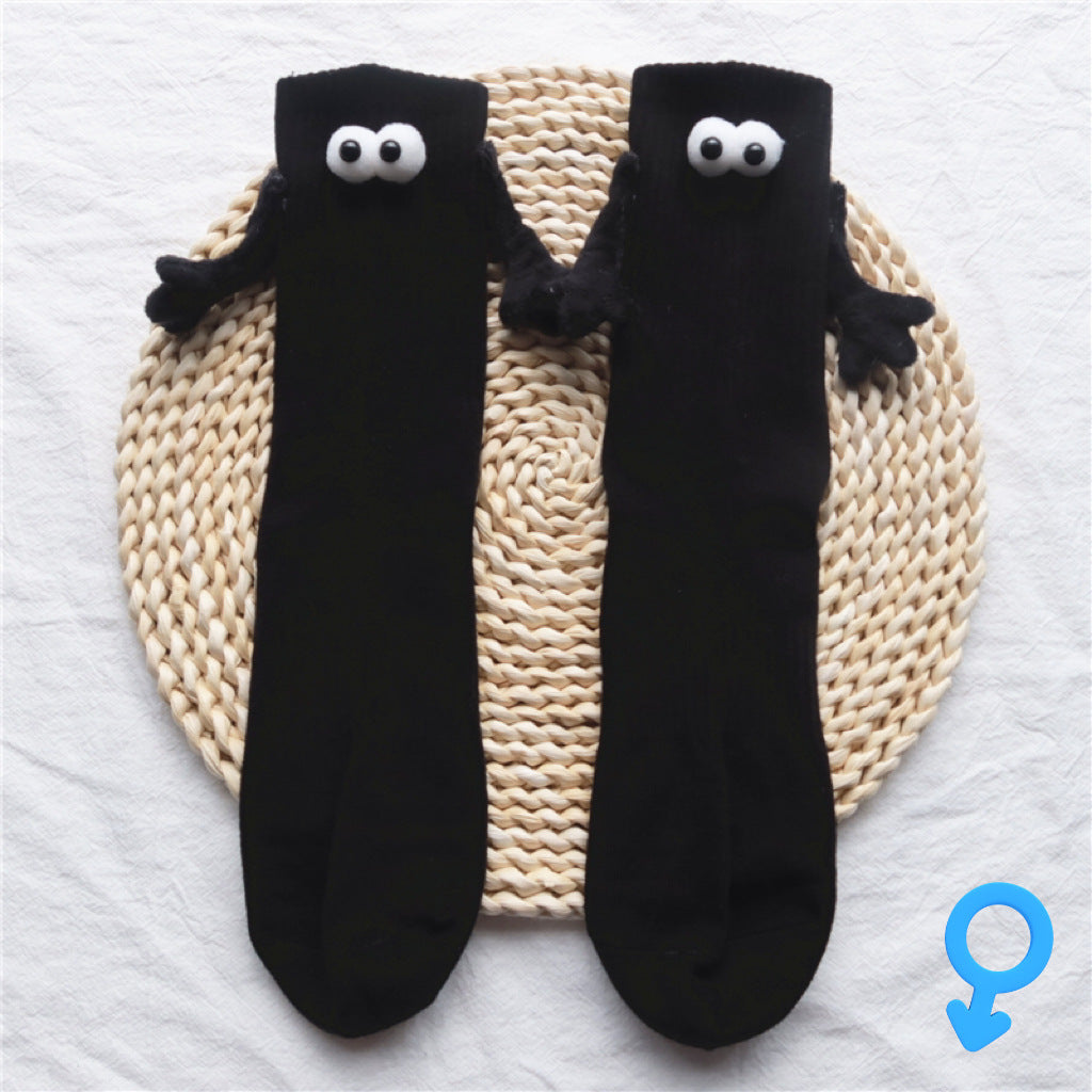 Magnetic Suction Hand In Hand Couple Socks Cartoon Lovely Breathable Comfortable Socks For Women Holding Hands Sock Au+hentic Sport Spot