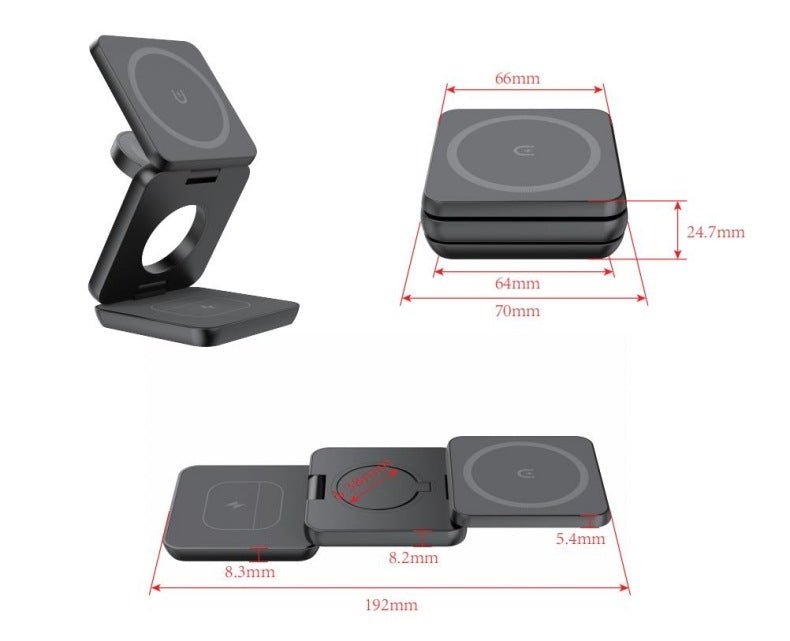 Magnetic Suction Wireless Charging And Folding Phone Holder Au+hentic Sport Spot