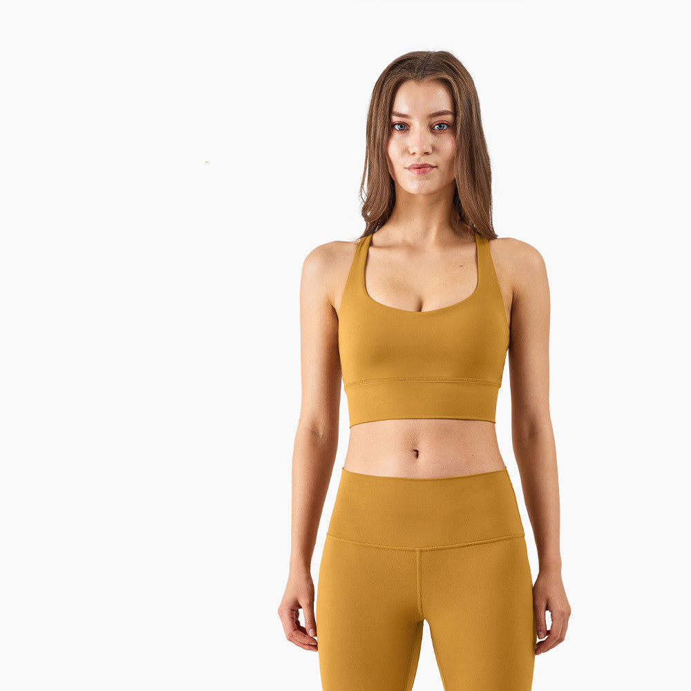 Cross Back Sports Push Up Shape Yoga Bra Au+hentic Sport Spot