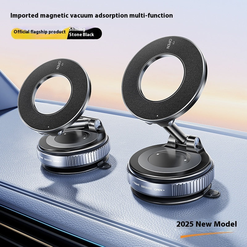 Magnetic Phone Holder With Vacuum Suction Foldable Adjustable Car Mount Magnetic Bracket Suction Nonslip For Busy Commuters Au+hentic Sport Spot