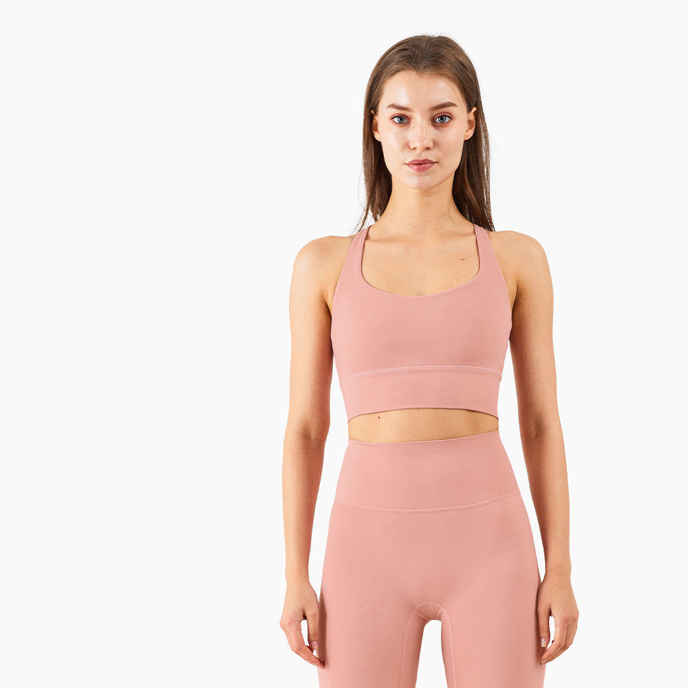 Cross Back Sports Push Up Shape Yoga Bra Au+hentic Sport Spot
