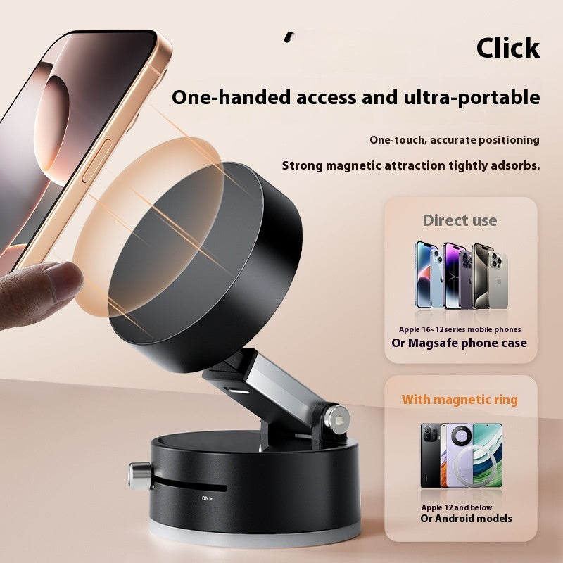 Foldable Magnetic Vacuum Car Phone Holder Foldable Suction Cup With Suction Cup Hands-Free Navigation For Smart Phone Au+hentic Sport Spot