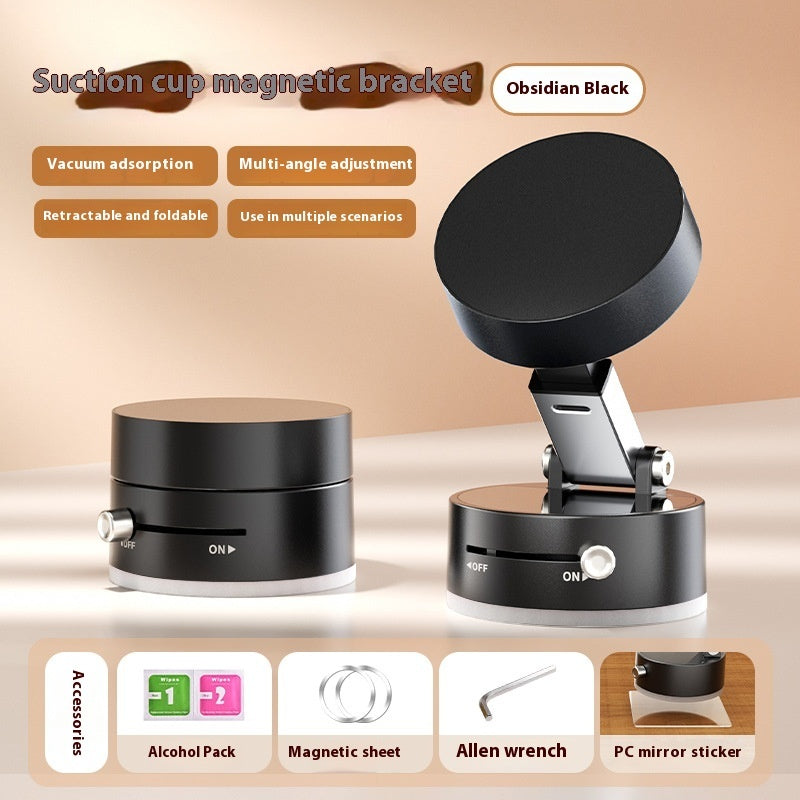 Foldable Magnetic Vacuum Car Phone Holder Foldable Suction Cup With Suction Cup Hands-Free Navigation For Smart Phone Au+hentic Sport Spot