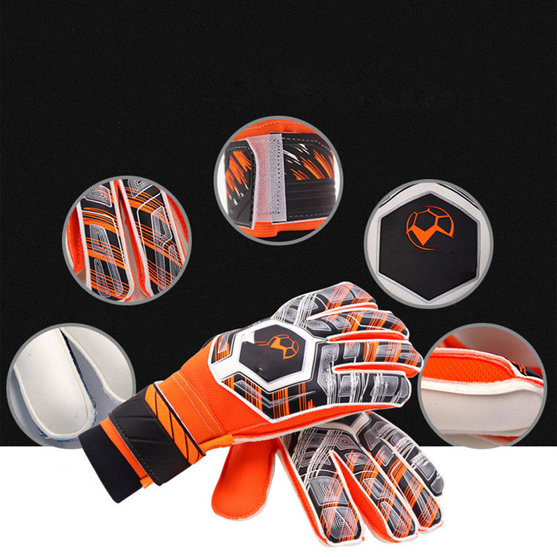 Soccer Goalkeeper Gloves Professional Full Latex Tape Au+hentic Sport Spot