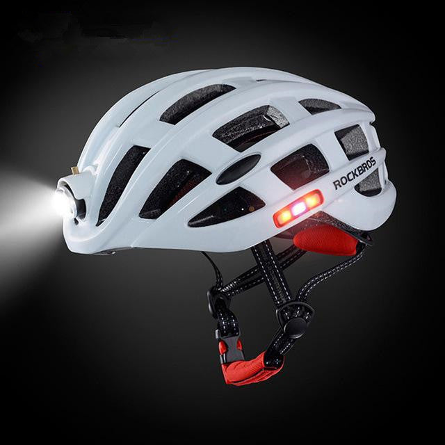 Light Cycling Helmet USB Rechargeable Bike Ultralight Helmet Intergrally-Molded Mountain Road Bicycle Mtb Helmet Au+hentic Sport Spot