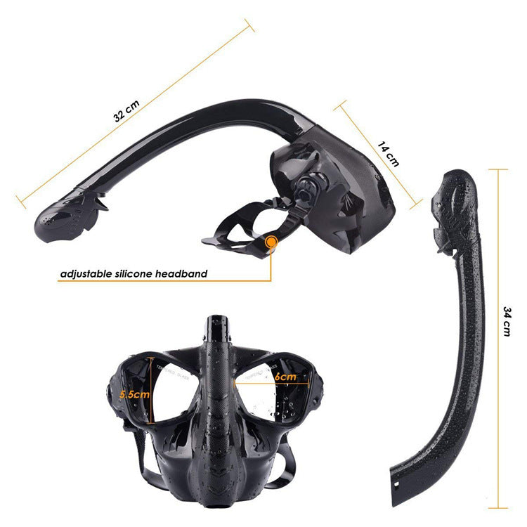 Snorkeling Diving Mask Full Silicone Full Cover Snorkeling Mask Au+hentic Sport Spot