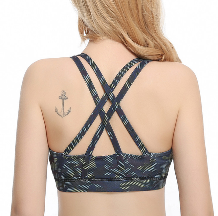 Athletic Sports Bra Performance Sports for Gym Yoga Exercise Running Seamless Padded Sports Bra Au+hentic Sport Spot