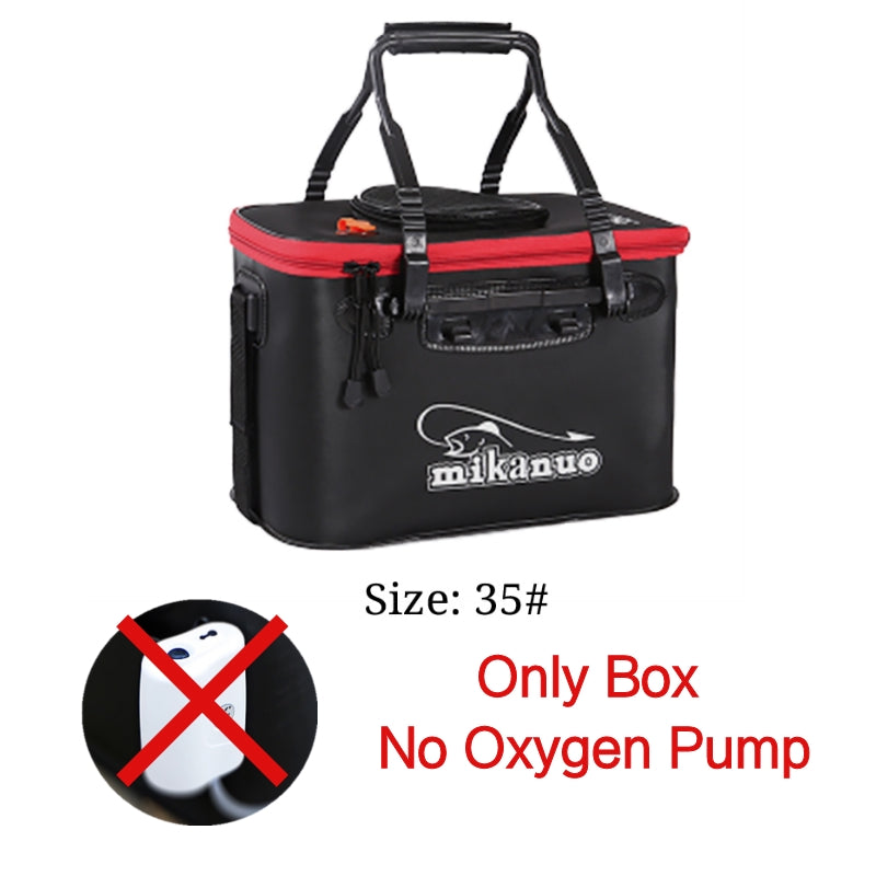EVA Portable Fishing Bag Folding Thicken Live Fishing Box Tank Bucket Camping Fishing Tackle Fishbox Storage Bag Au+hentic Sport Spot