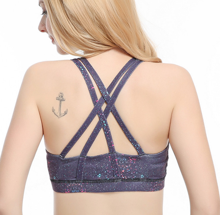 Athletic Sports Bra Performance Sports for Gym Yoga Exercise Running Seamless Padded Sports Bra Au+hentic Sport Spot