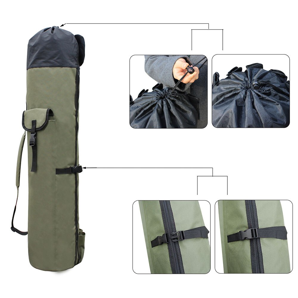Fishing Rod Storage Bag Portable Reel Bag Fisherman's bag Portable fishing rod Travel Carry Cases Pole Storage Bag Gear for Waterproof Fishing Au+hentic Sport Spot