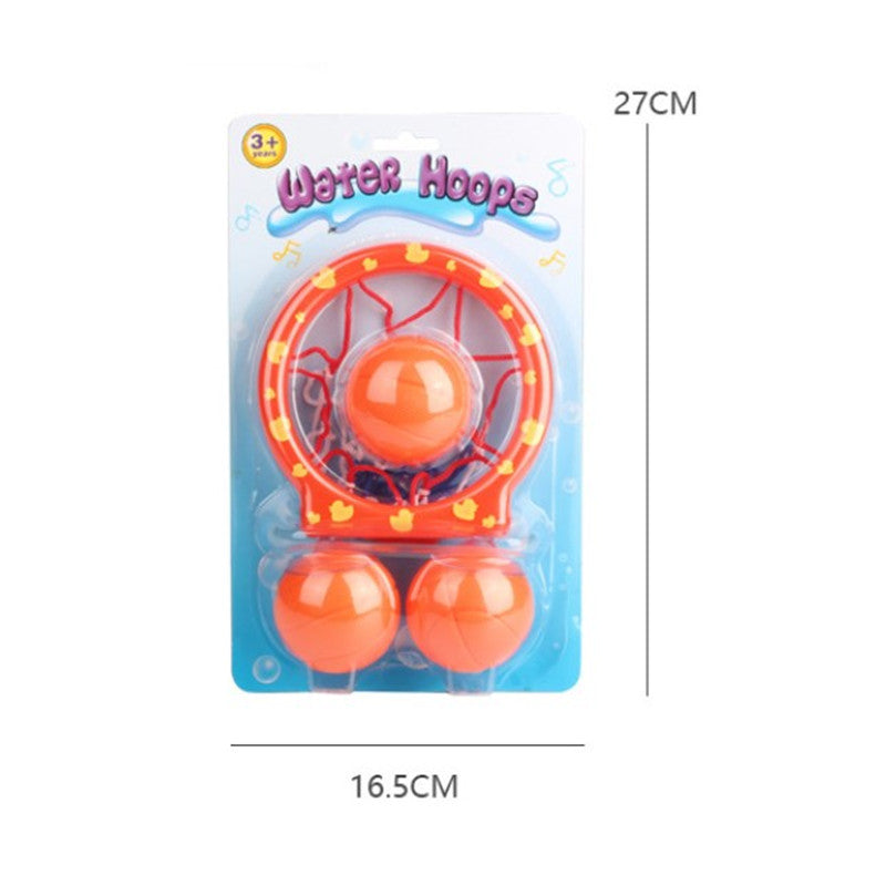 Bathroom Basketball Stand Children's Bath Shooting Toy Strong Suction Cups and a Basketball Hoop 6 ball set for children's bathroom bathtub shooting game Au+hentic Sport Spot