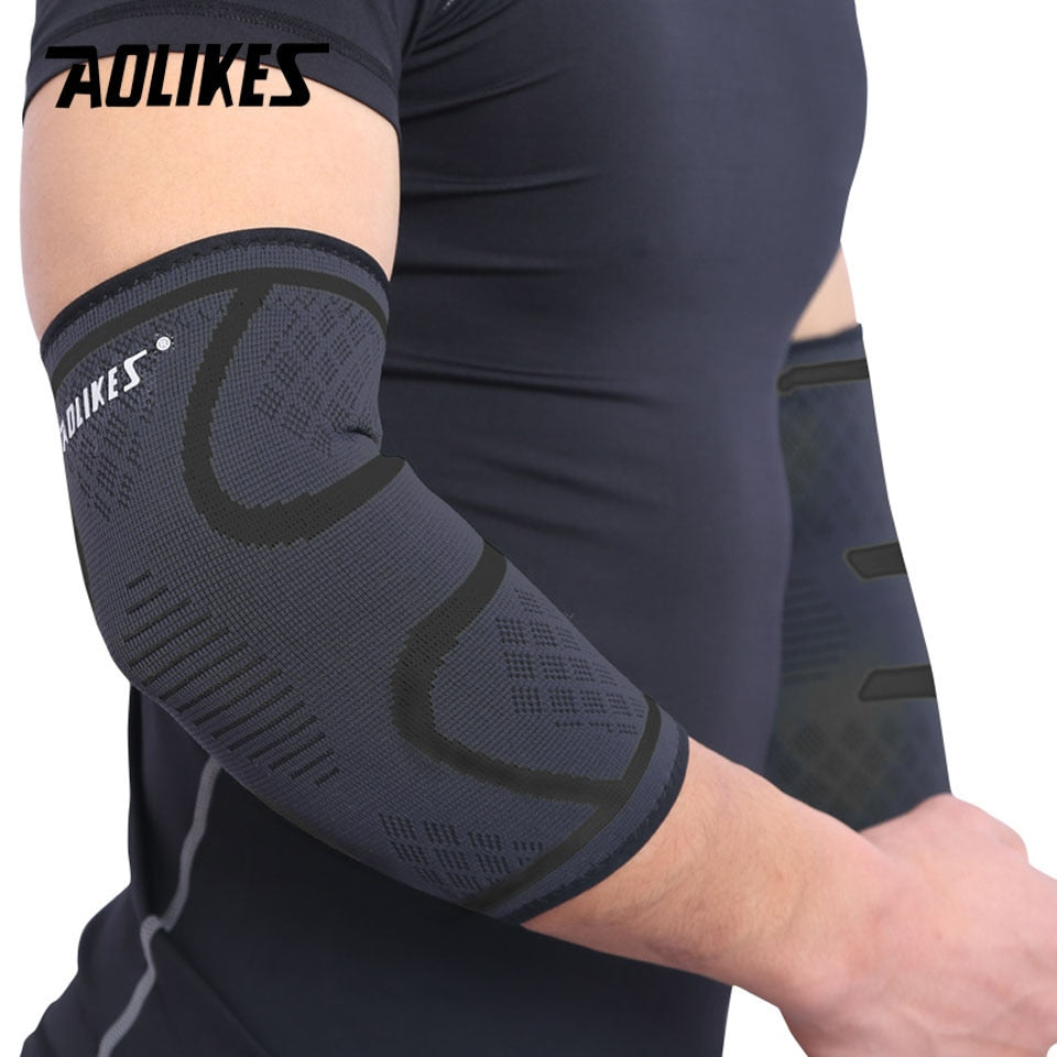 1PCS Breathable Elbow Support Basketball Football Sports Safety Volleyball Elbow Pad Elastic Elbow Supporter Au+hentic Sport Spot