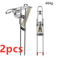 Fishing Rod Holder Spring Automatic Full Stainless Steel Adjustable Sensitivity Folding Fishing Accessories Bracket Au+hentic Sport Spot