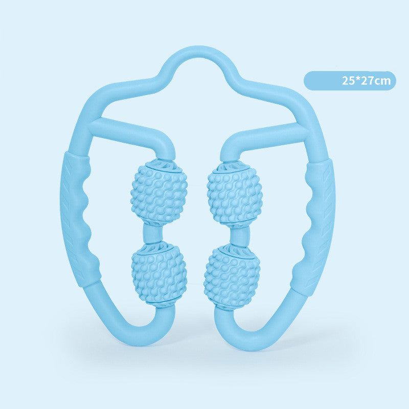 4 Point Muscle Roller, Muscle Massager Trigger Point Muscle Roller for Calves, Leg, Arms, Relieving Tension, relaxation, for athletes, for stiffness, Stiffness and Tight muscle Relaxer 360° Trigger Point, Deep Muscle Massage Au+hentic Sport Spot