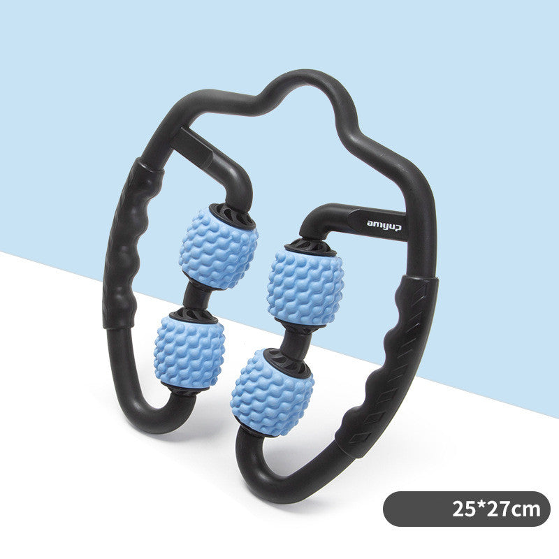 4 Point Muscle Roller, Muscle Massager Trigger Point Muscle Roller for Calves, Leg, Arms, Relieving Tension, relaxation, for athletes, for stiffness, Stiffness and Tight muscle Relaxer 360° Trigger Point, Deep Muscle Massage Au+hentic Sport Spot