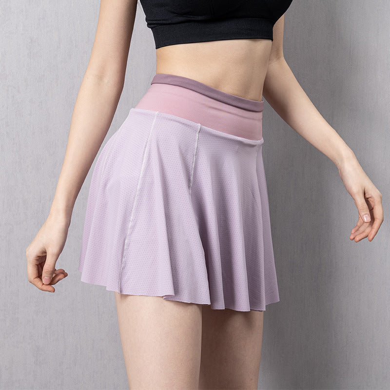 Women Tennis Skirts Running Golf Sports Gym Fitness Shorts Phone Pocket High Waist Sport Skoirt Au+hentic Sport Spot
