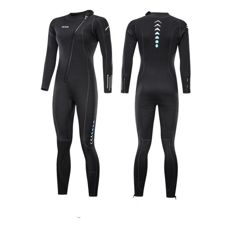 AquaGuard Men's Full Body Wetsuit: One-Piece Surfing Suit for Warmth and Comfort in Cold Water Au+hentic Sport Spot