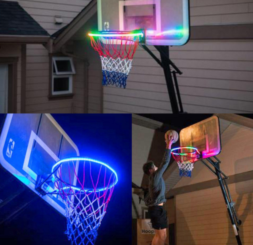 Color Changing LED Lights for Basketball Hoop Au+hentic Sport Spot