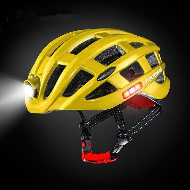 Light Cycling Helmet USB Rechargeable Bike Ultralight Helmet Intergrally-Molded Mountain Road Bicycle Mtb Helmet Au+hentic Sport Spot