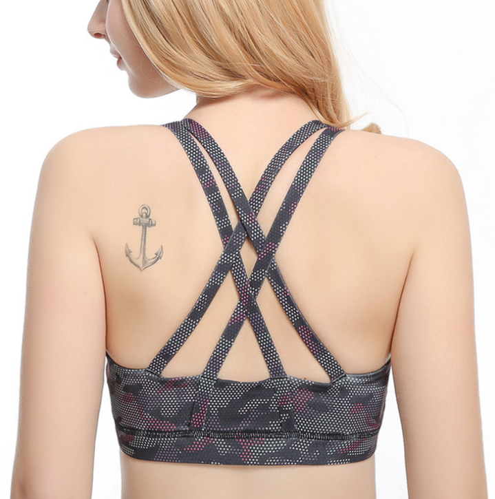 Athletic Sports Bra Performance Sports for Gym Yoga Exercise Running Seamless Padded Sports Bra Au+hentic Sport Spot