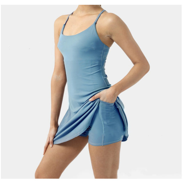 Tennis Dress Women Slip Dresses Sport Skirt Shorts Au+hentic Sport Spot