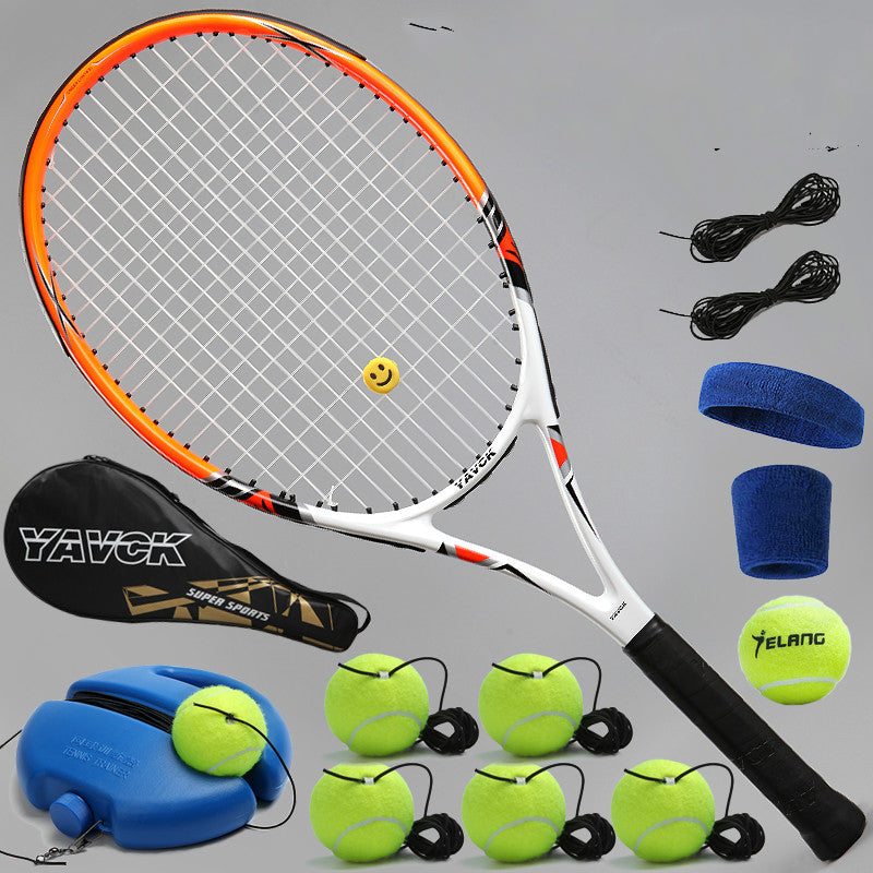 Adult Tennis Rackets with Tennis Ball Rebounder Tennis Trainer Kit Au+hentic Sport Spot