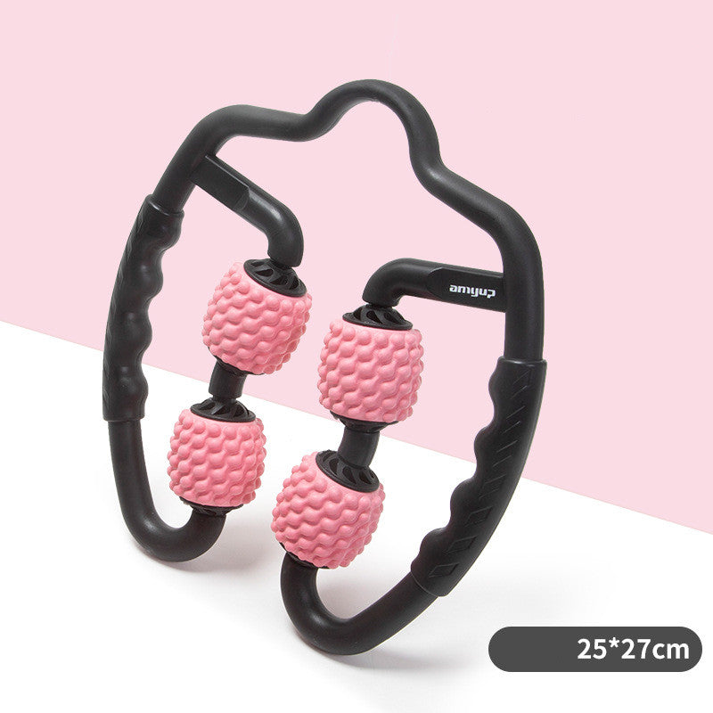 4 Point Muscle Roller, Muscle Massager Trigger Point Muscle Roller for Calves, Leg, Arms, Relieving Tension, relaxation, for athletes, for stiffness, Stiffness and Tight muscle Relaxer 360° Trigger Point, Deep Muscle Massage Au+hentic Sport Spot