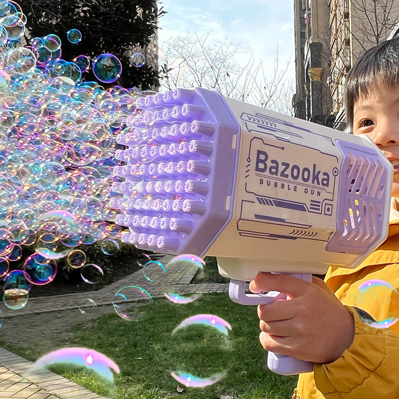 Bubble Gun Rocket Bubble Blower Bubbles Machine Gun Shape Automatic Blower With Light Toys For Kids Au+hentic Sport Spot