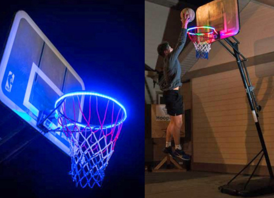 Color Changing LED Lights for Basketball Hoop Au+hentic Sport Spot