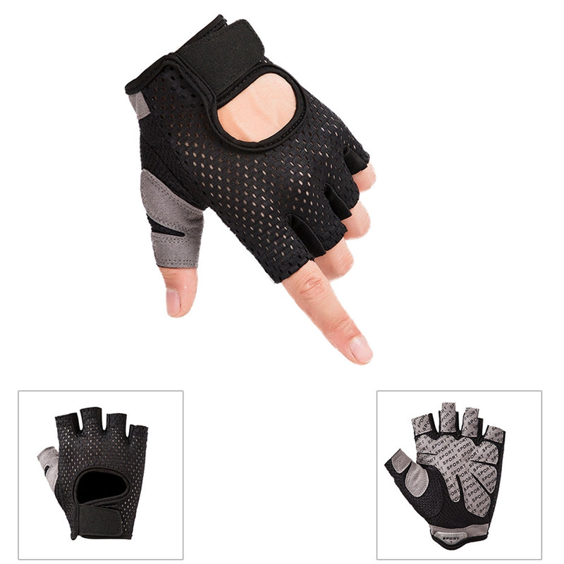 FlexGrip Pro: Fingerless Gloves for Powerlifting and Gym Workouts, Ideal for Both Men and Women Workout Gloves, Curved Open Back, for Powerlifting, Gym, Half finger gloves sports fitness gloves outdoor riding non-slip wear gloves Au+hentic Sport Spot