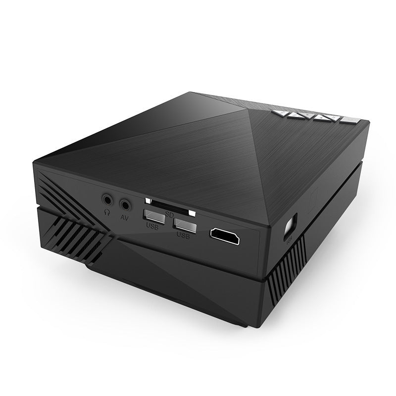 Home Mini Projector Multimedia LCD LED Home Cinema Theater Projector with Keystone USB AV SD HDMI VGA Port, Mini Portable Video Projector Au+hentic Sport Spot
