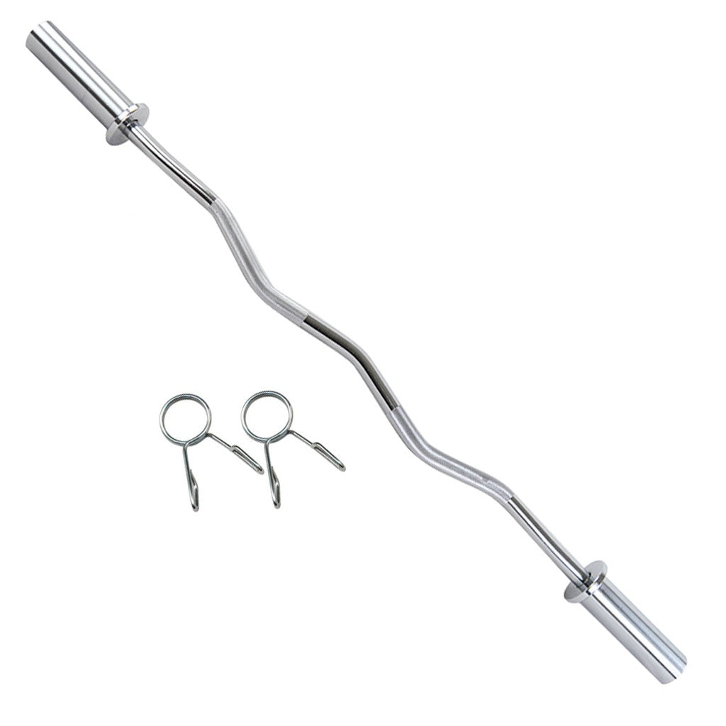 4 Feet Olympic Weight Bar, Curling Bar Fitness Equipment Cross Weightlifting Barbell for Home Gym Strength Training Home Fitness Equipment Cross-training barbell for home gym strength training: Super Curl Barbell, EZ Curling Bar. Au+hentic Sport Spot