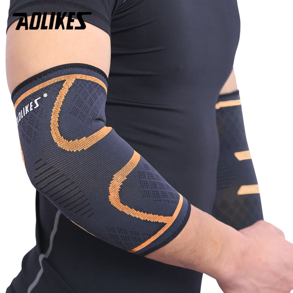 1PCS Breathable Elbow Support Basketball Football Sports Safety Volleyball Elbow Pad Elastic Elbow Supporter Au+hentic Sport Spot