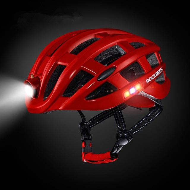 Light Cycling Helmet USB Rechargeable Bike Ultralight Helmet Intergrally-Molded Mountain Road Bicycle Mtb Helmet Au+hentic Sport Spot