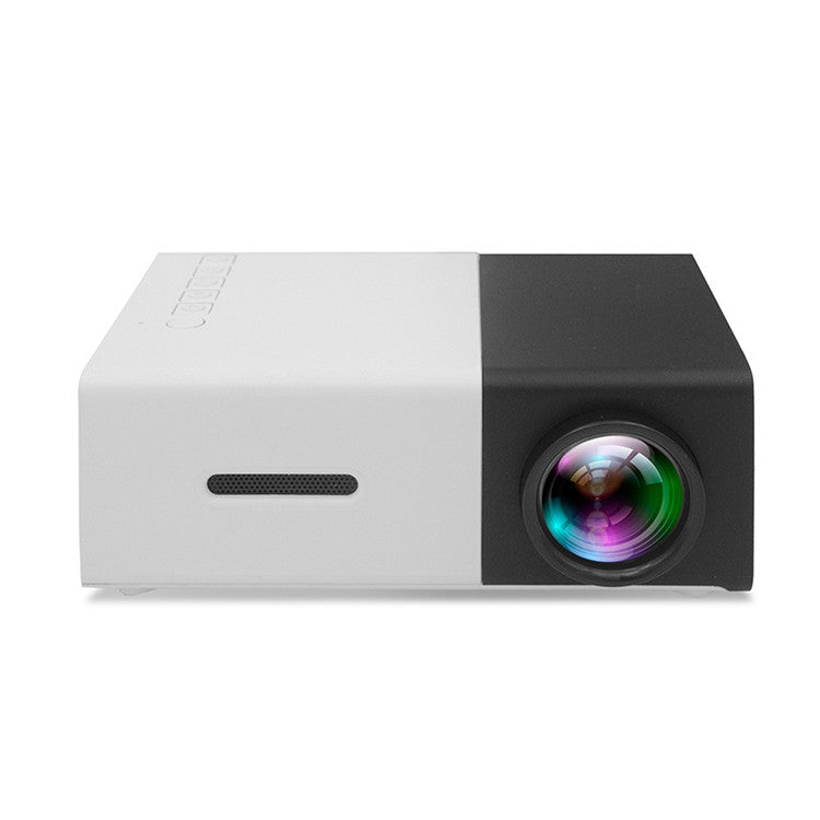 Mini 1080P Portable Projector 3D Hd Yg300 Mini Projector with USB Audio and LED Home Entertainment HDMI Compatibility Au+hentic Sport Spot