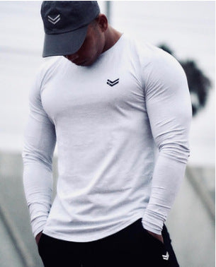 Men's Long Sleeve T Shirt Sport Men Gym Shirt Quick Dry Gym Fitness Training Running T Shirt Men Workout T-Shirt Bodybuilding Tops Au+hentic Sport Spot