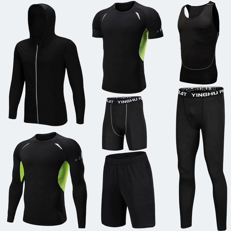 7 Pc Gymwear Sportswear Compression Sportswear Fitness Workout Sportswear Au+hentic Sport Spot