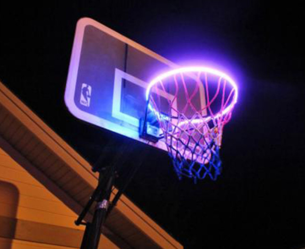 Color Changing LED Lights for Basketball Hoop Au+hentic Sport Spot