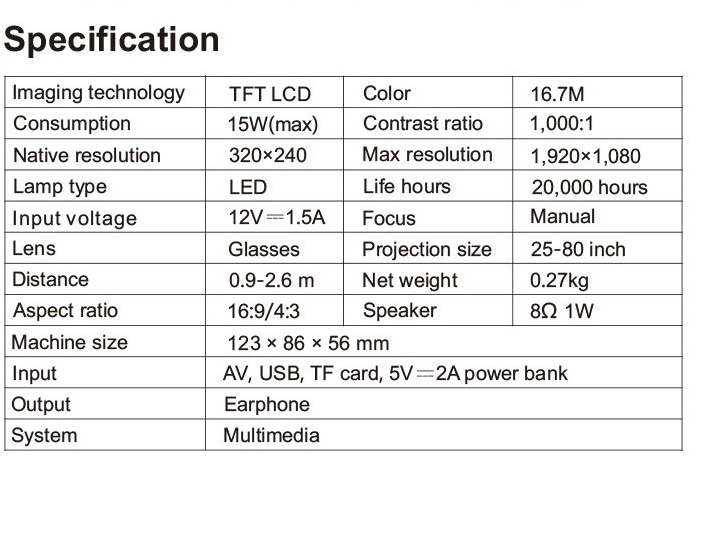 Mini LED Projector With Bluetooth Projector Business Home Cinema Teaching Theater Multimedia Au+hentic Sport Spot